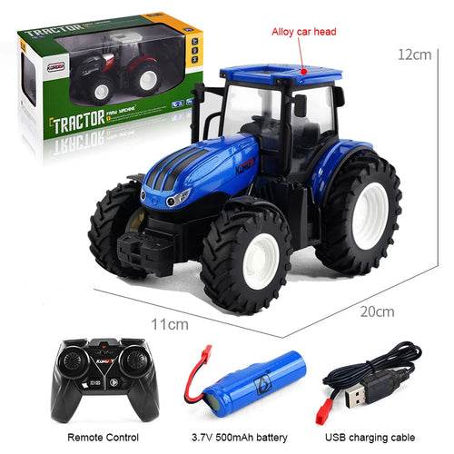 RC Remote Control 1/24 Scale Farm Tractor Trailer - 2.4G Fun! - ToylandEU