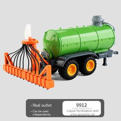 RC Remote Control 2.4GHz LED Tractor Trailer Farm Toy - 1:24 Scale Fun - ToylandEU