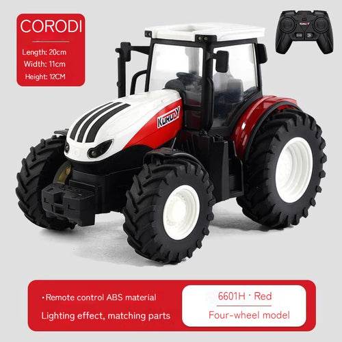 RC Remote Control 2.4GHz LED Tractor Trailer Farm Toy - 1:24 Scale Fun - ToylandEU