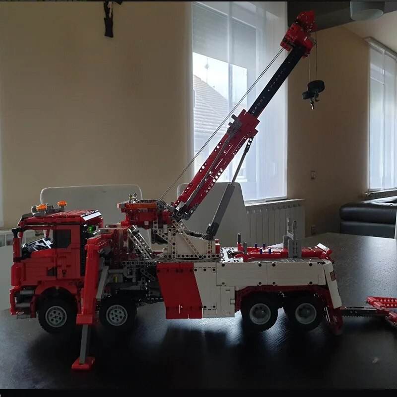 RC Дистанционно управление 4111 бр. Комплект за построяване на спасителен камион с кран за деца - ToylandEU