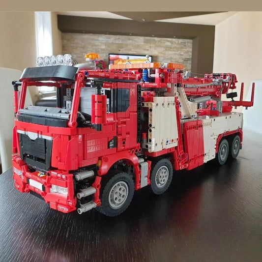 RC Remote Control 4111pcs Rescue Truck Crane Building Set for Kids - ToylandEU