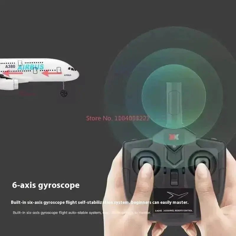 RC Remote Control A380 Airbus Model Aircraft - 2.4GHz 3-Channel RC Glider for Kids - Perfect Christmas Gift! - ToylandEU