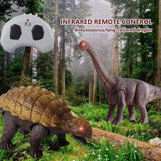 RC Remote Control Ankylosaurus Dinosaur Toy for Kids Aged 3-6 - ToylandEU