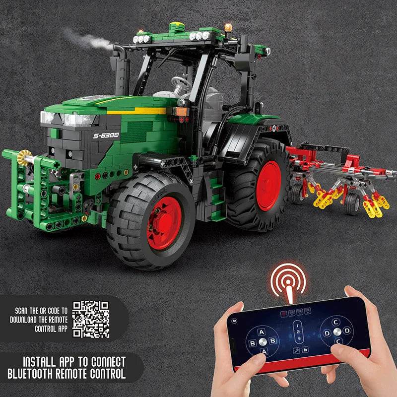RC Remote Control City Power Tractor Building Blocks Set - 1828 PCS Fun! - ToylandEU