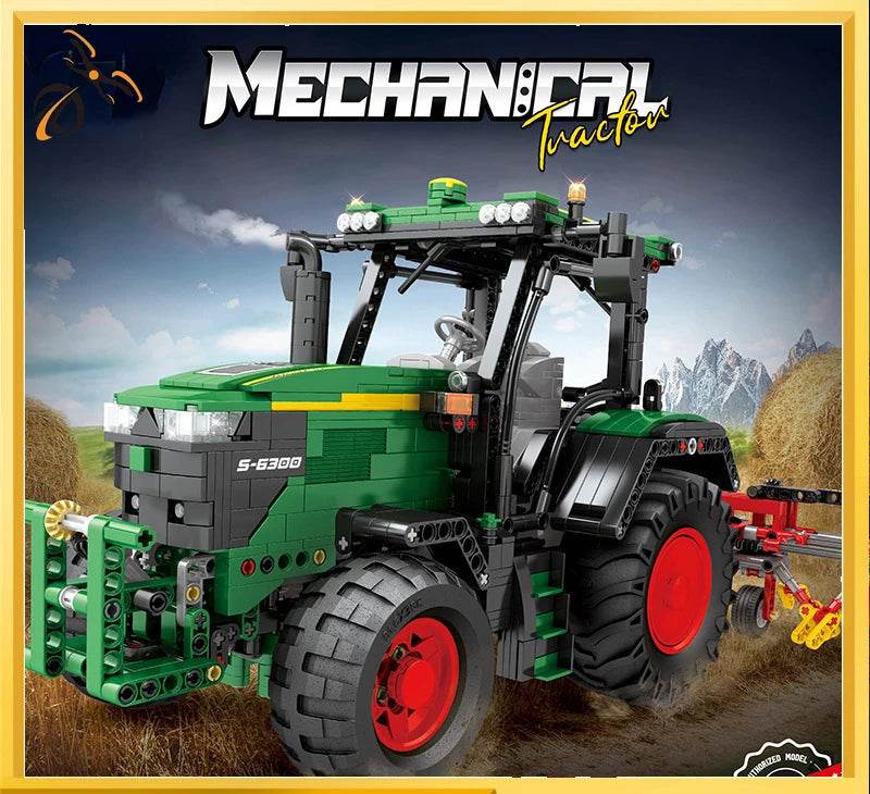 RC Remote Control City Power Tractor Building Blocks Set - 1828 PCS Fun! - ToylandEU