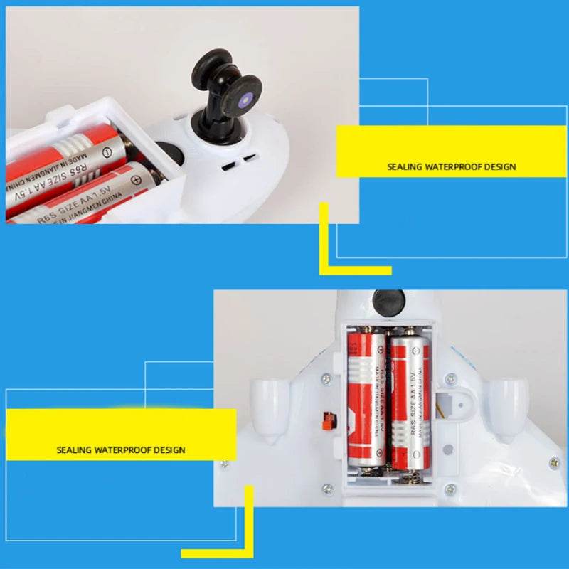 RC Remote Control Electric Airplane Toy for Kids - Musical Lighting and DIY Features for Outdoor Fun - ToylandEU