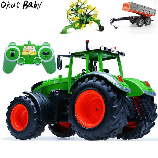 RC Remote Control Farming Adventure: 4WD Tractor & Trailer Set - ToylandEU