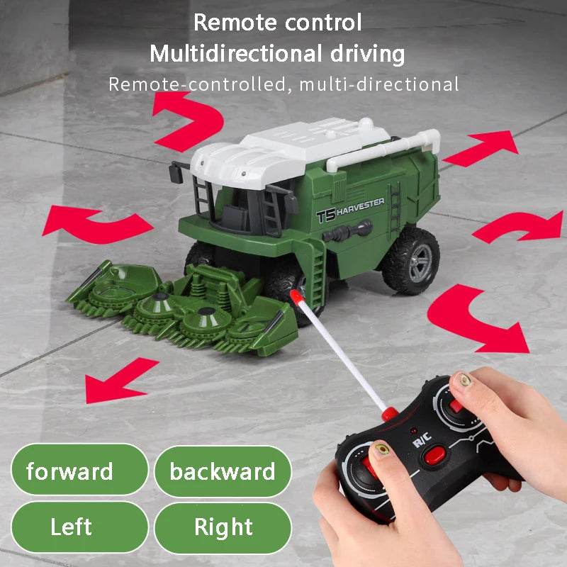 RC Remote Control Farming Tractor - Realistic Harvester Simulation Toy - ToylandEU