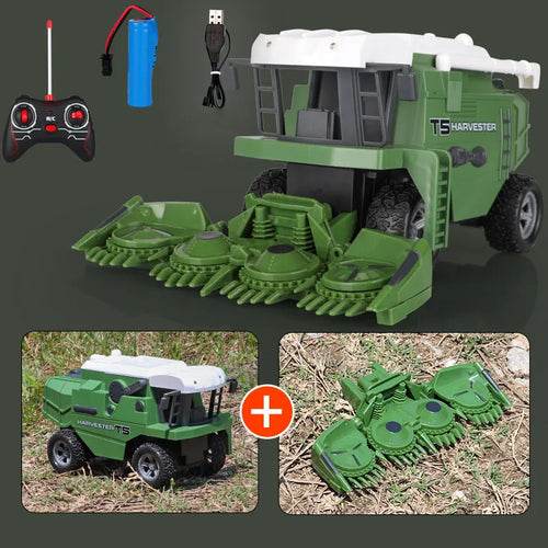 RC Remote Control Farming Tractor - Realistic Harvester Simulation Toy - ToylandEU