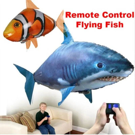 RC Remote Control Inflatable Shark Toy – Swim Through the Air! - ToylandEU