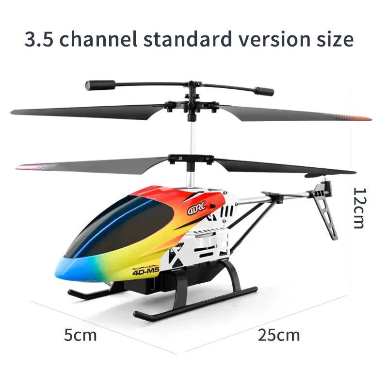 RC Remote Control M5 Helicopter with Altitude Hold, LED Lights & Gyro - ToylandEU