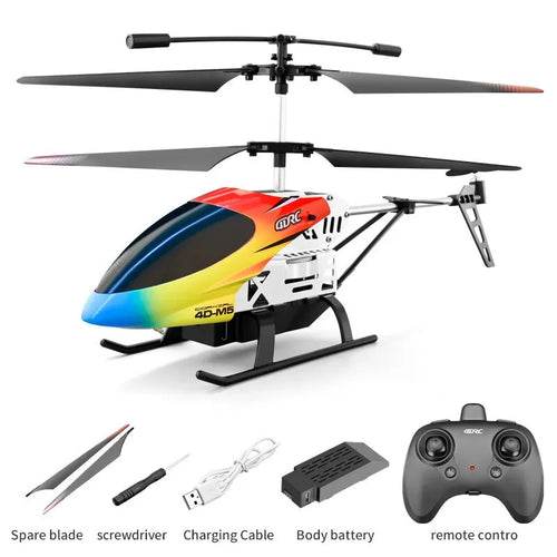 RC Remote Control M5 Helicopter with Altitude Hold, LED Lights & Gyro - ToylandEU