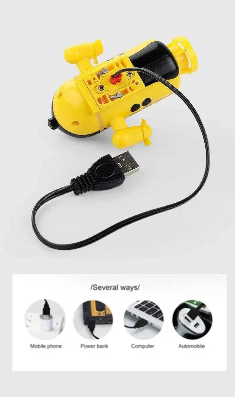  RC Remote Control Mini Submarine - Waterproof Electric Racing Boat for Kids, Dual Motor, 10km/h Speed -  ToylandEU™