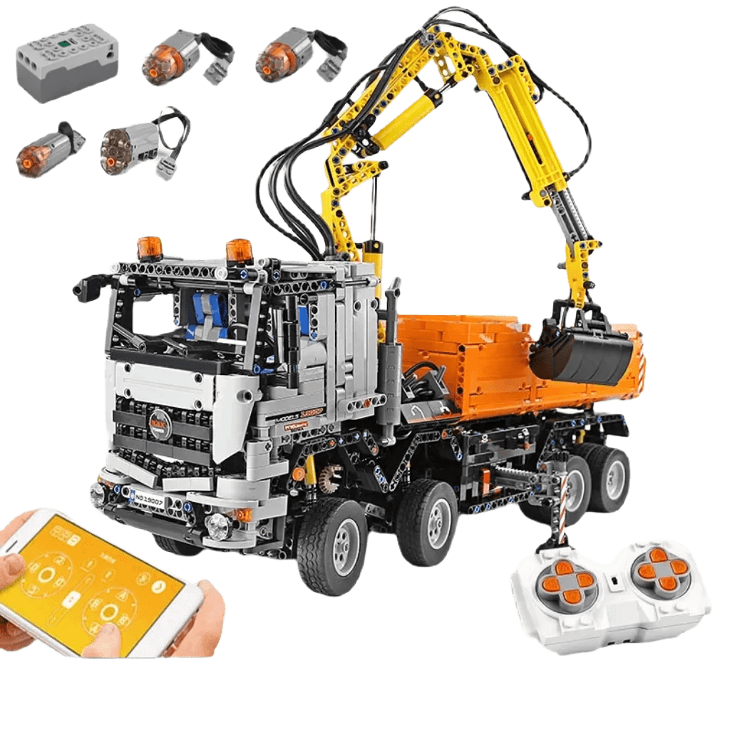 RC Remote Control Mobile Crane Truck Building Set for Ages 14+ - ToylandEU
