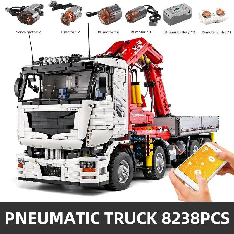 RC Remote Control Mobile Crane Truck Building Set for Ages 14+ - ToylandEU