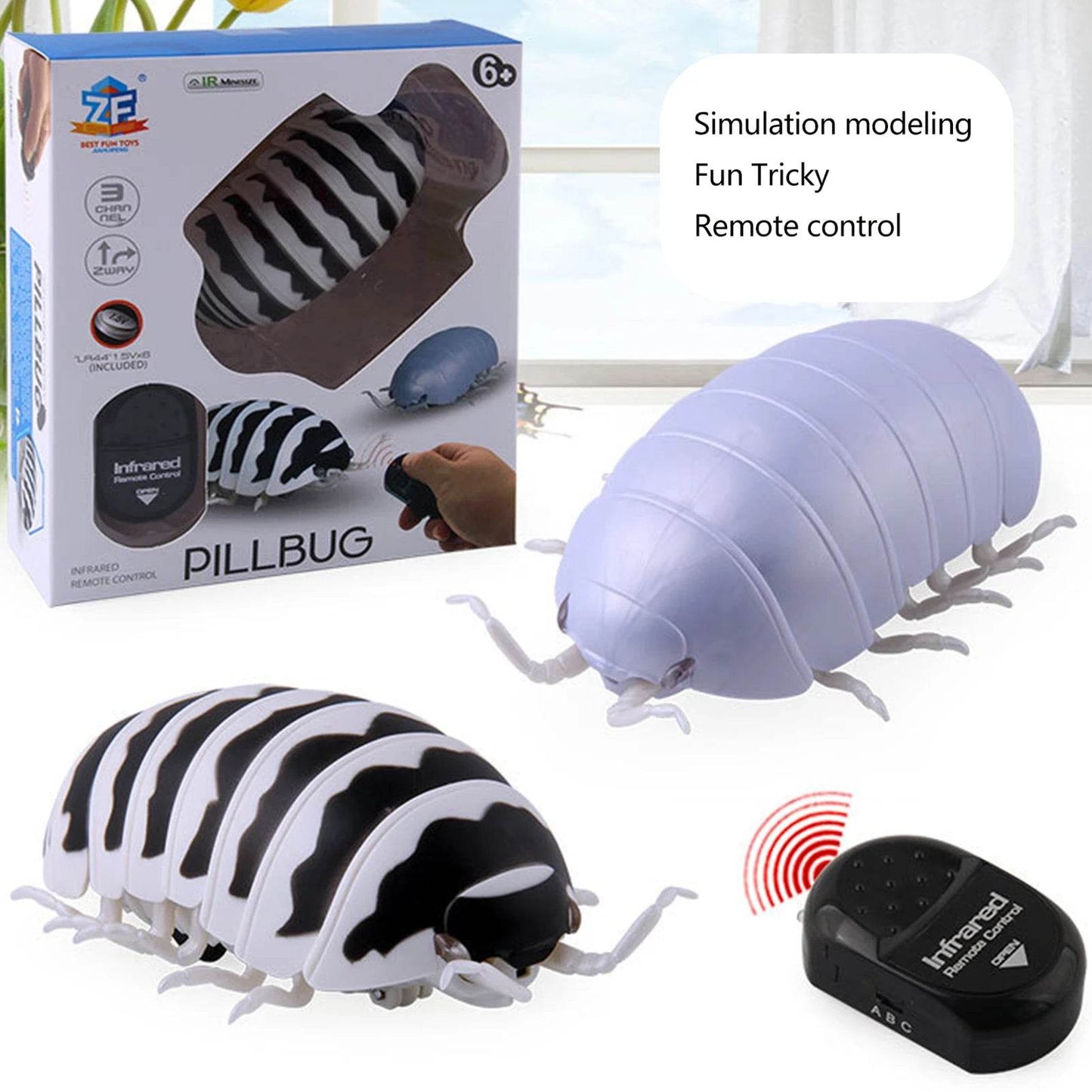 RC Remote Control Pillbug Robot: Hilarious Prank Toy for Kids & Adults - ToylandEU