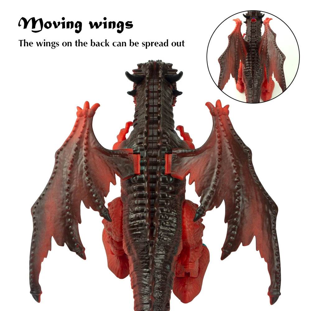 RC Remote Control Roaring T-Rex Dinosaur Toy with Smoke Effects for Kids - ToylandEU