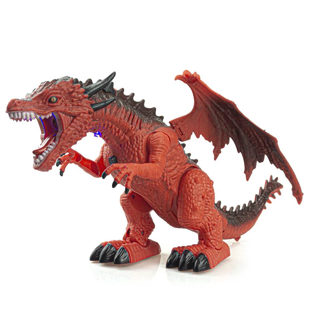 RC Remote Control Roaring T-Rex Dinosaur Toy with Smoke Effects for Kids - ToylandEU