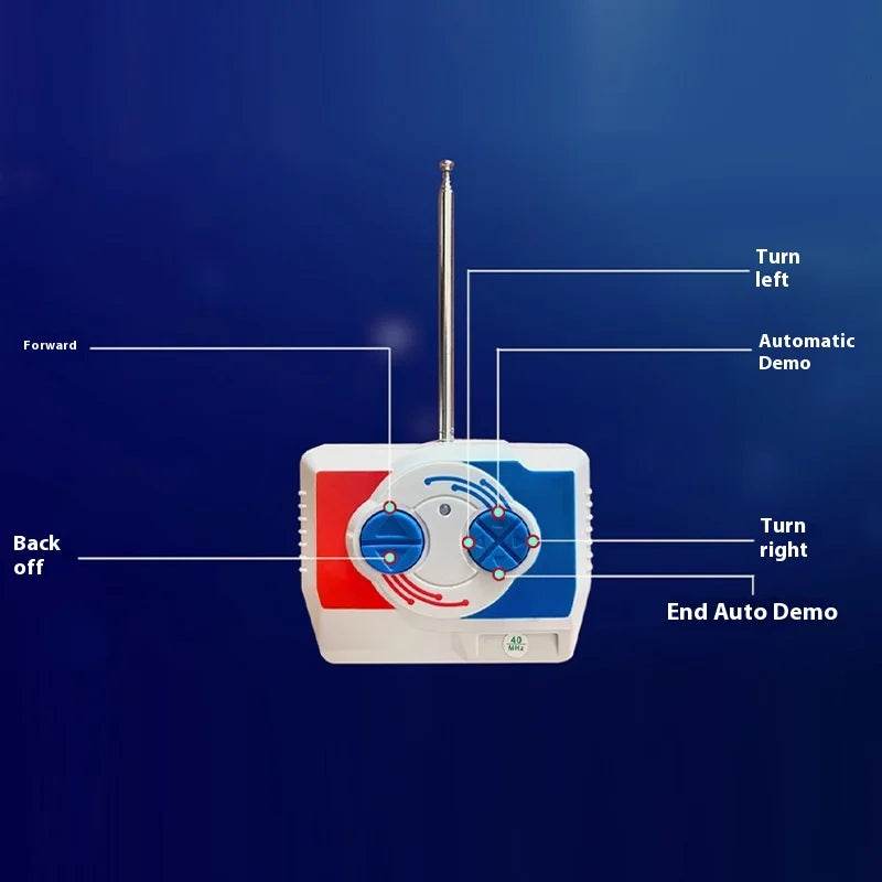 RC Remote Control Swimming Shark Boat Toy with LED Lights - Waterproof Model for Boys' Birthday Gifts - ToylandEU