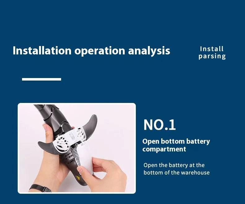 RC Remote Control Swimming Shark Boat Toy with LED Lights - Waterproof Model for Boys' Birthday Gifts - ToylandEU