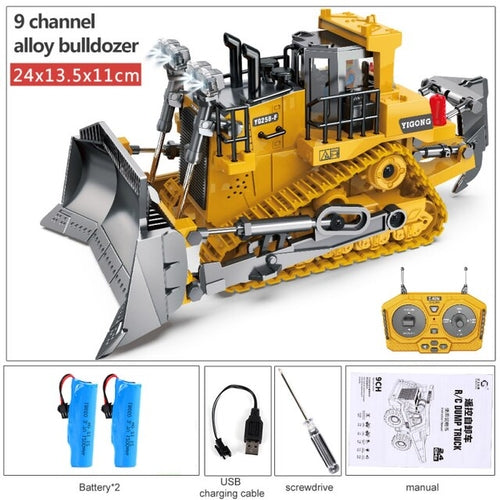 Remote Control Excavator Bulldozer Dump Truck Toy - 2.4GHz High-Speed ToylandEU.com Toyland EU