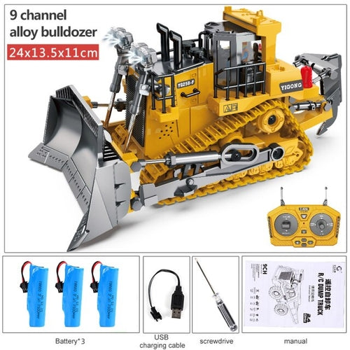 Remote Control Excavator Bulldozer Dump Truck Toy - 2.4GHz High-Speed ToylandEU.com Toyland EU