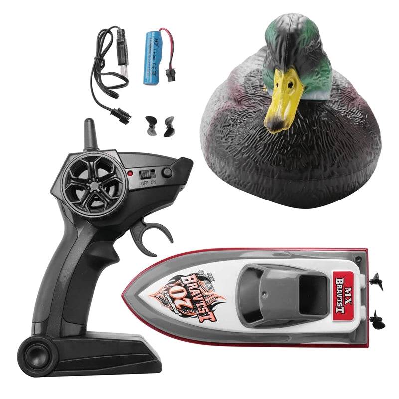 RC Remote Control V201 Duck Boat - 2.4GHz Waterproof RC Boat for Pool and Pond Hunting Decor - ToylandEU