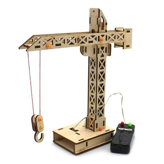 RC Remote Control Wooden Tower Crane Building Set for Creative Minds 14+ - ToylandEU