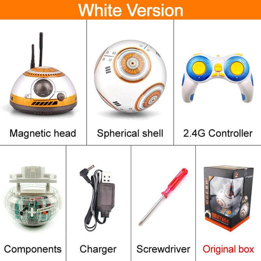 RC Remote-Controlled BB8 Droid Robot Toy with Sound - Perfect Kids Gift - ToylandEU