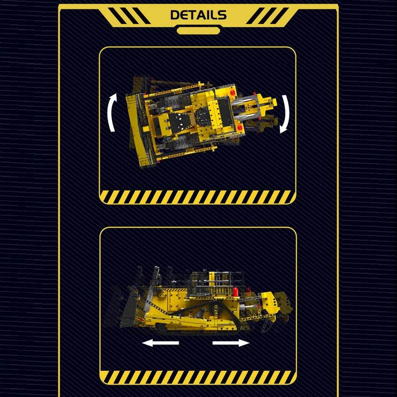 RC Remote-Controlled Bulldozer Building Kit - Ideal Gift for Future Engineers - ToylandEU