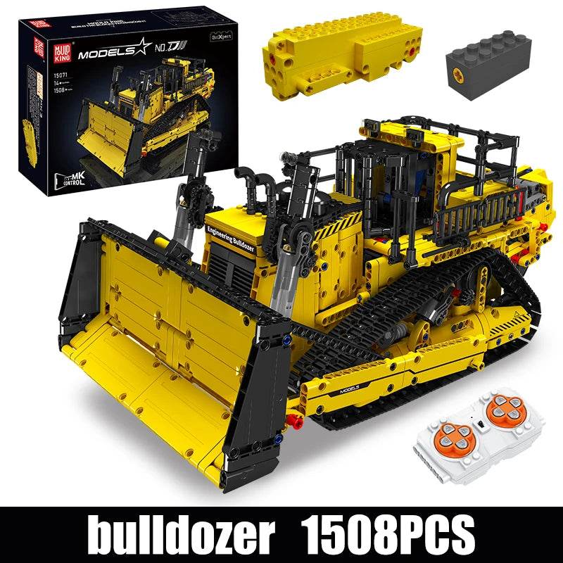 RC Remote-Controlled Bulldozer Building Kit - Ideal Gift for Future Engineers - ToylandEU