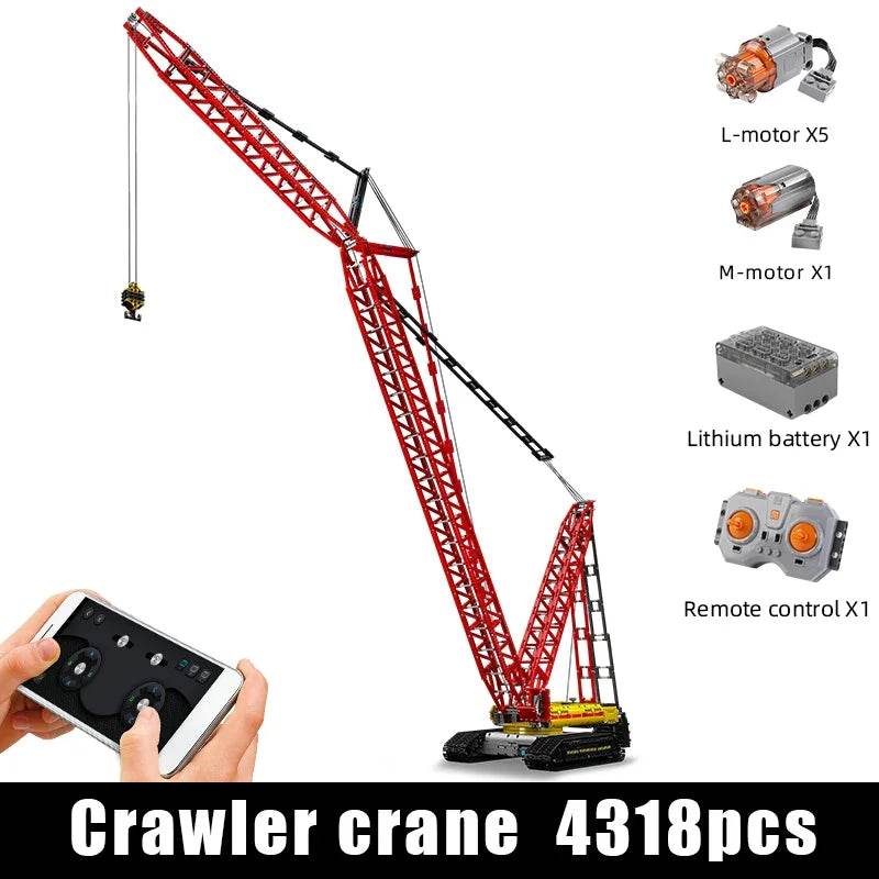 RC Remote-Controlled Crane Truck Building Set - MOULD KING 13107 - ToylandEU