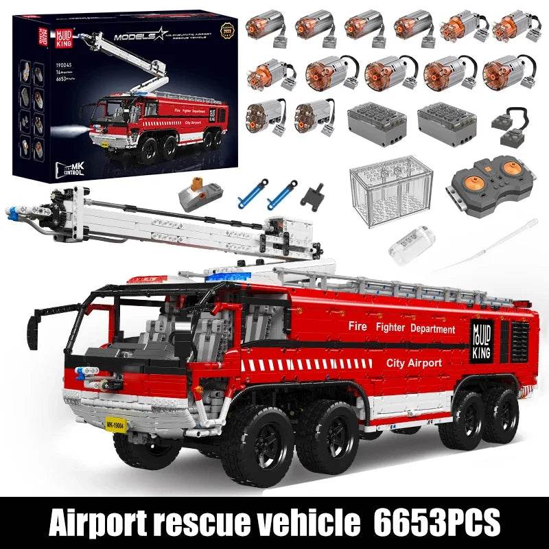 RC Remote-Controlled Crane Truck Building Set - MOULD KING 13107 - ToylandEU