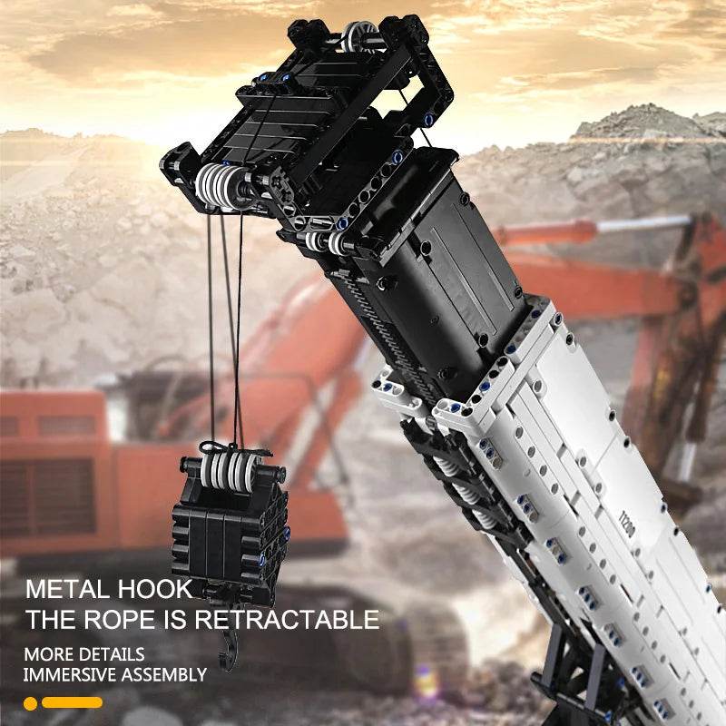 RC Remote-Controlled Crawler Crane Building Set for Young Engineers - ToylandEU