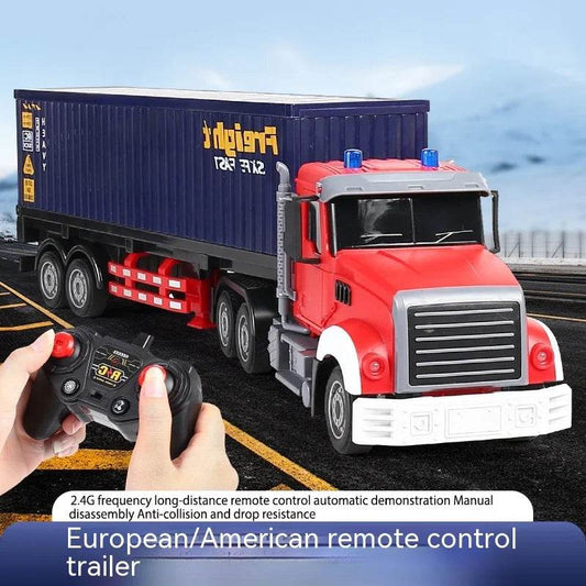 RC Remote-Controlled Double-Decker Container Truck - Kids' Ultimate Toy - ToylandEU