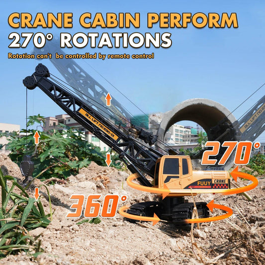RC Remote-Controlled Electric Crane Toy - Ideal for Young Engineers! - ToylandEU