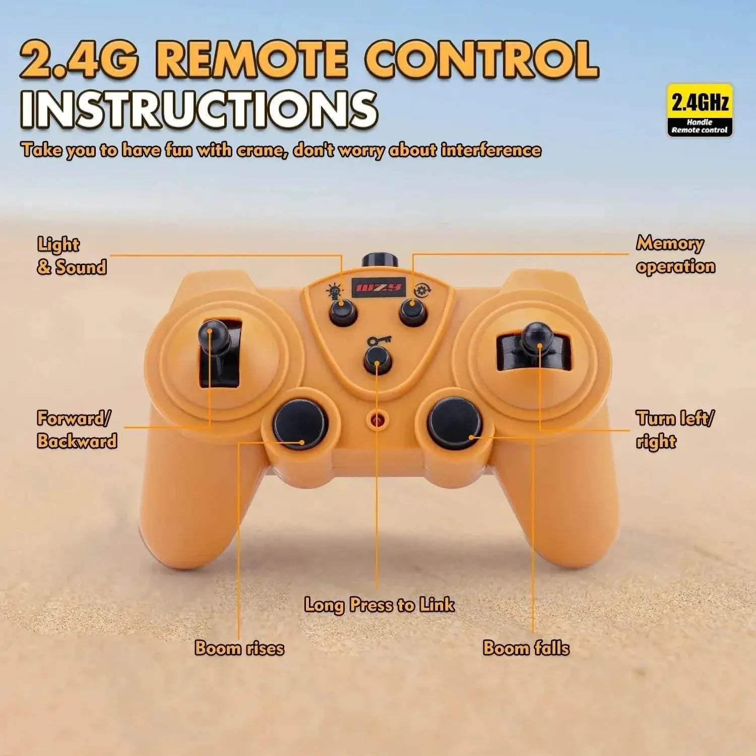  RC Remote-Controlled Electric Crane Toy - Ideal for Young Engineers! -  ToylandEU™