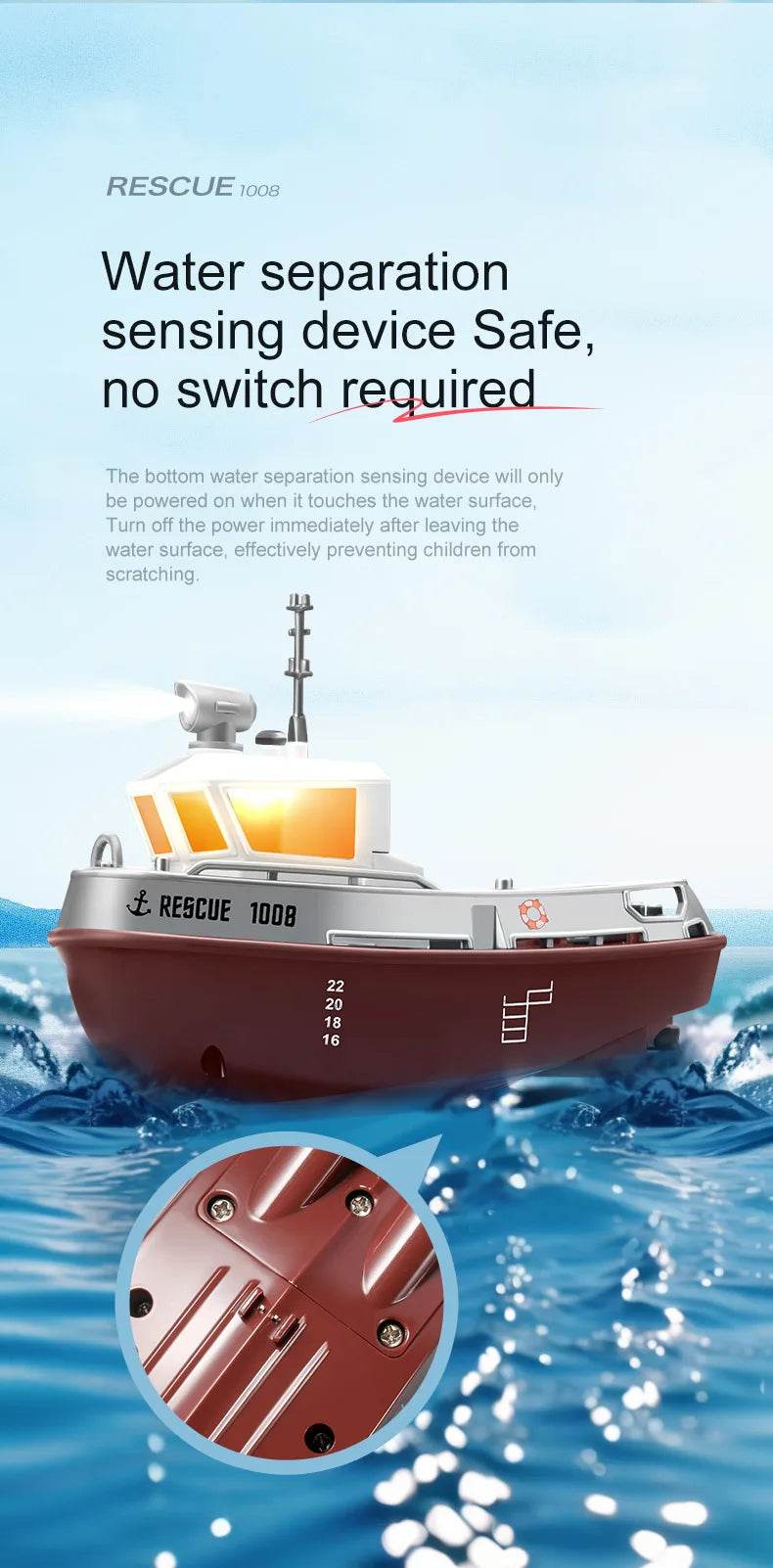 RC Remote-Controlled Electric Mini Boat for Kids – Rechargeable Water Toy Gift for Boys, Perfect for Christmas Surprises - ToylandEU