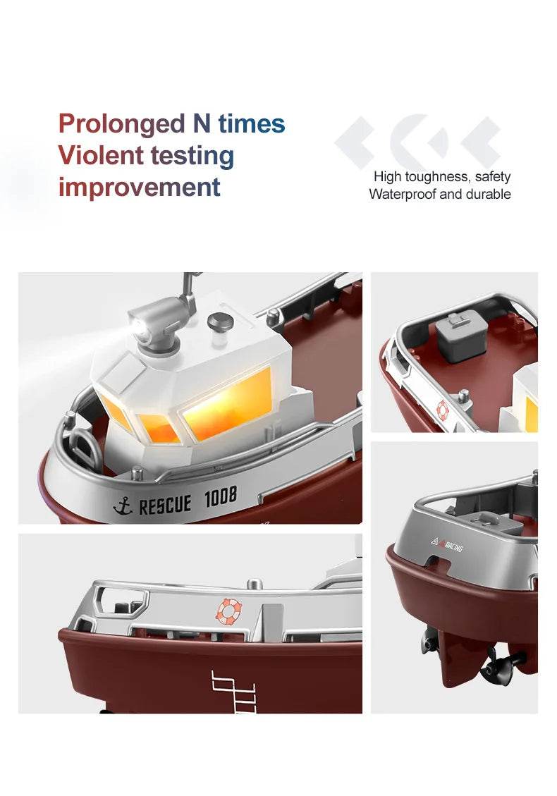 RC Remote-Controlled Electric Mini Boat for Kids – Rechargeable Water Toy Gift for Boys, Perfect for Christmas Surprises - ToylandEU