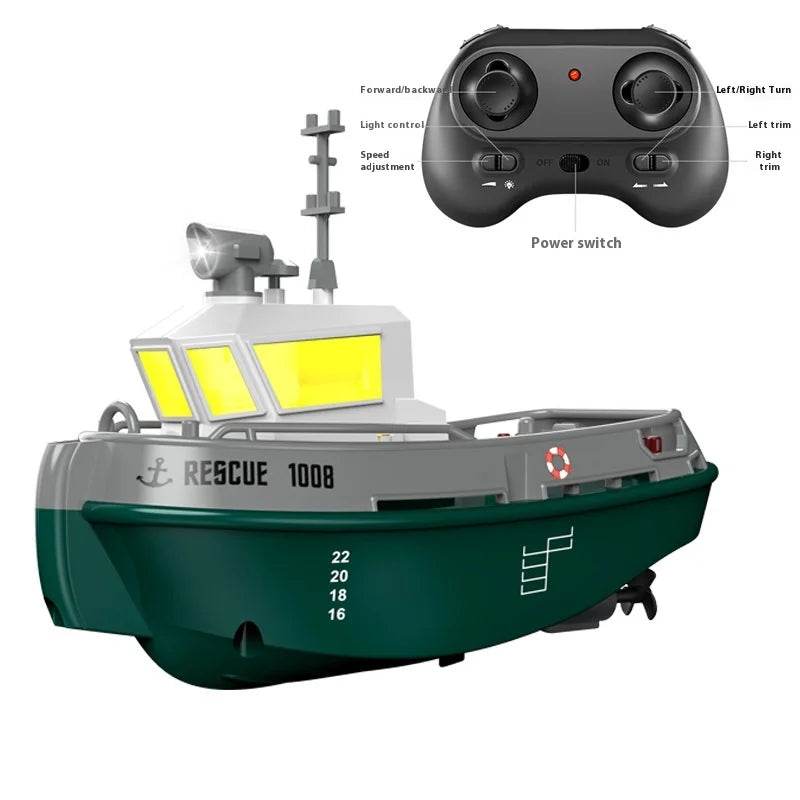 RC Remote-Controlled Electric Mini Boat for Kids – Rechargeable Water Toy Gift for Boys, Perfect for Christmas Surprises - ToylandEU