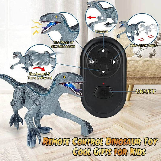 RC Remote-Controlled Electric Velociraptor Dinosaur Toy - Fun for Kids! - ToylandEU