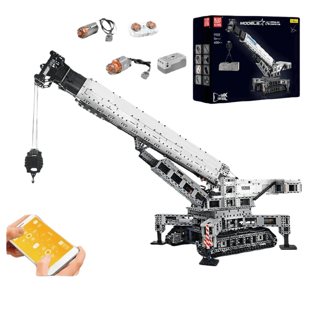 RC Remote-Controlled Excavator Crane Building Kit - Fun for All Ages! - ToylandEU