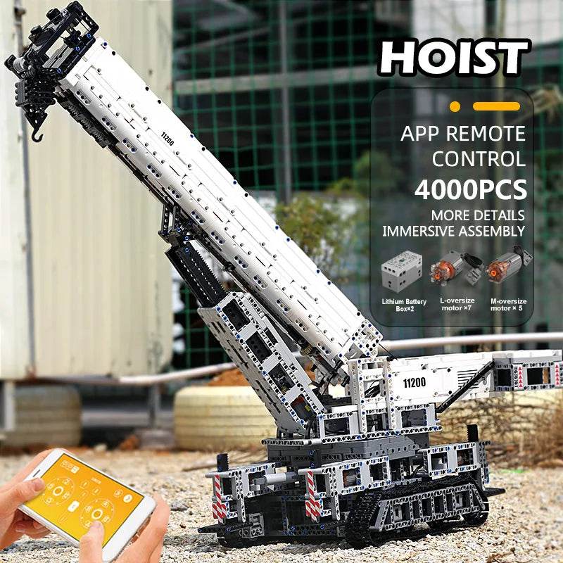 RC Remote-Controlled Excavator Crane Building Kit - Fun for All Ages! - ToylandEU