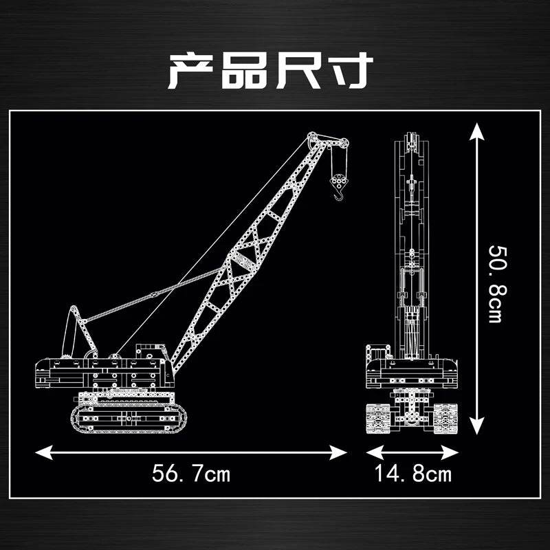 RC Remote-Controlled Liebherr Crawler Crane Building Set for Kids & Teens - ToylandEU