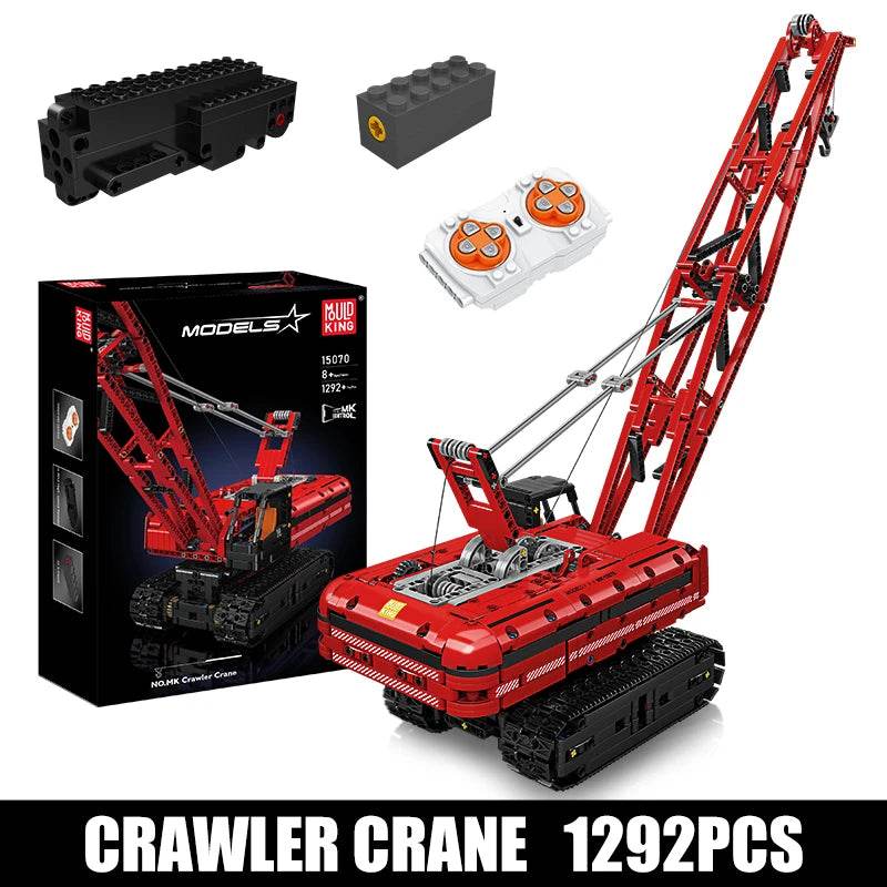 RC Remote-Controlled Liebherr Crawler Crane Building Set for Kids & Teens - ToylandEU
