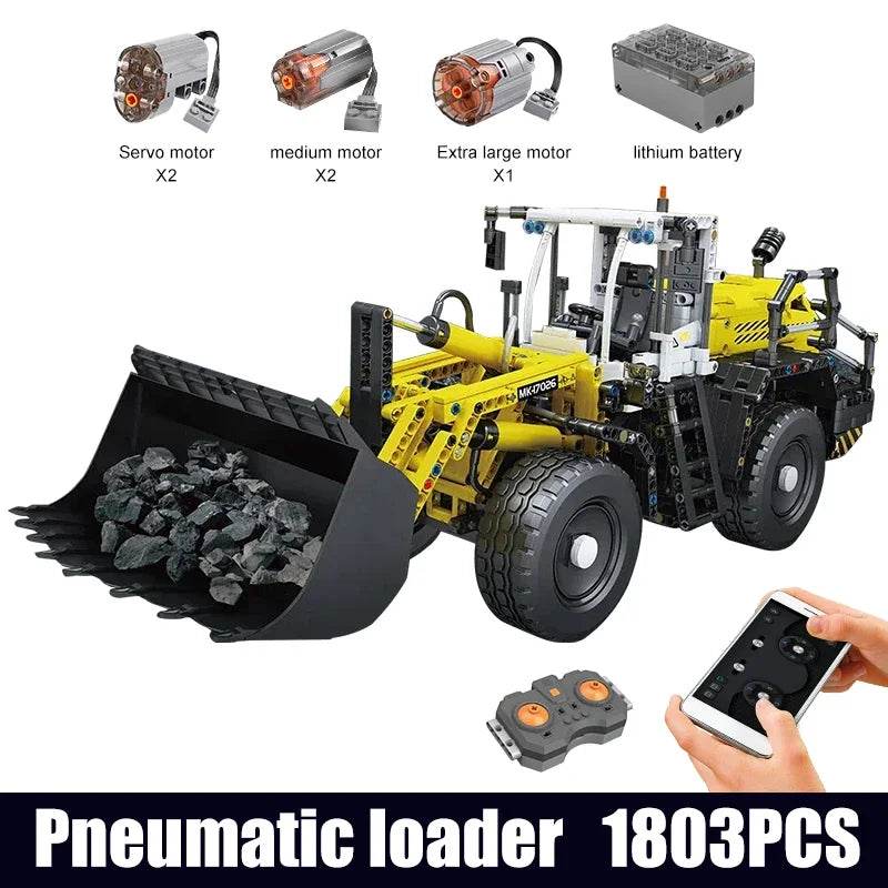 RC Remote-Controlled MOULD KING Crane & Excavator Set for Adults - ToylandEU