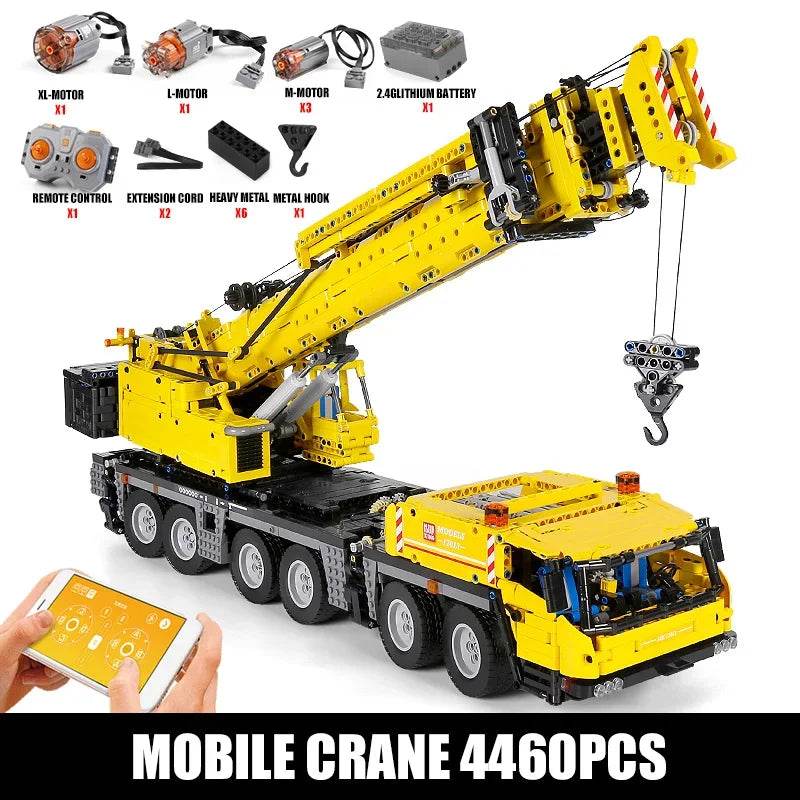 RC Remote-Controlled MOULD KING Crane & Excavator Set for Adults - ToylandEU