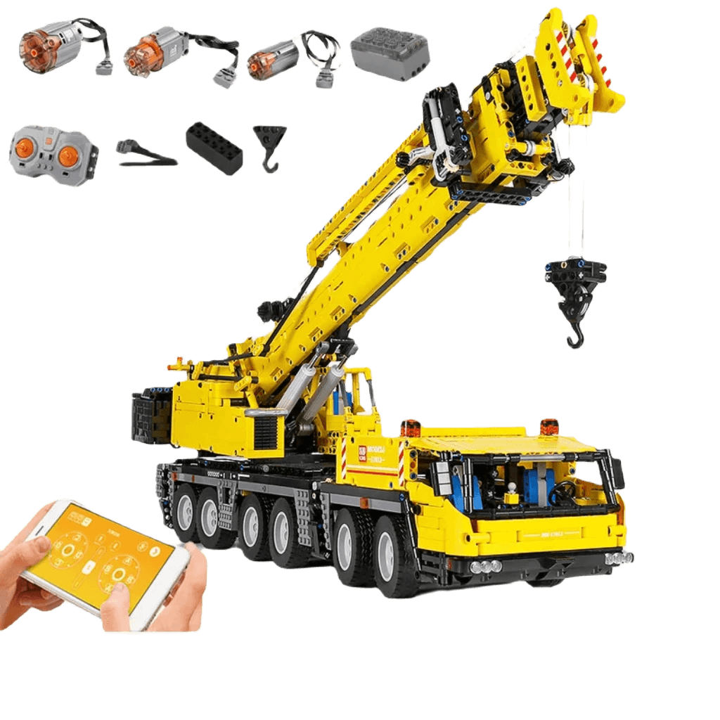 RC Remote-Controlled MOULD KING GMK Mobile Crane Building Blocks Set - ToylandEU