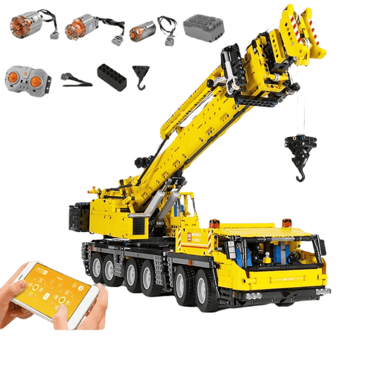 RC Remote-Controlled MOULD KING GMK Mobile Crane Building Blocks Set - ToylandEU