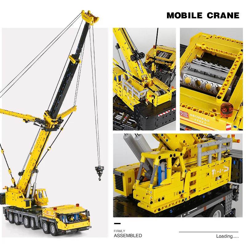 RC Remote-Controlled MOULD KING GMK Mobile Crane Building Blocks Set - ToylandEU